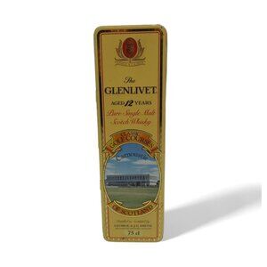 GLENLIVET 12 Year Whisky Tin Carnoustie Golf Course
